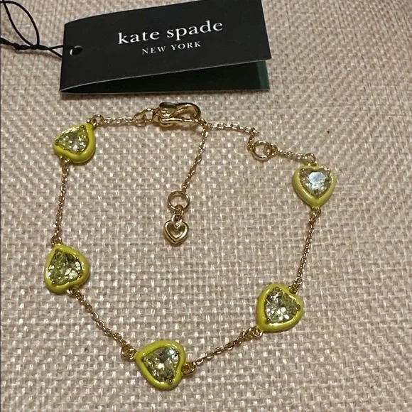 Kate Spade Gold Bracelet with Yellow Highlights - Picture 3 of 3